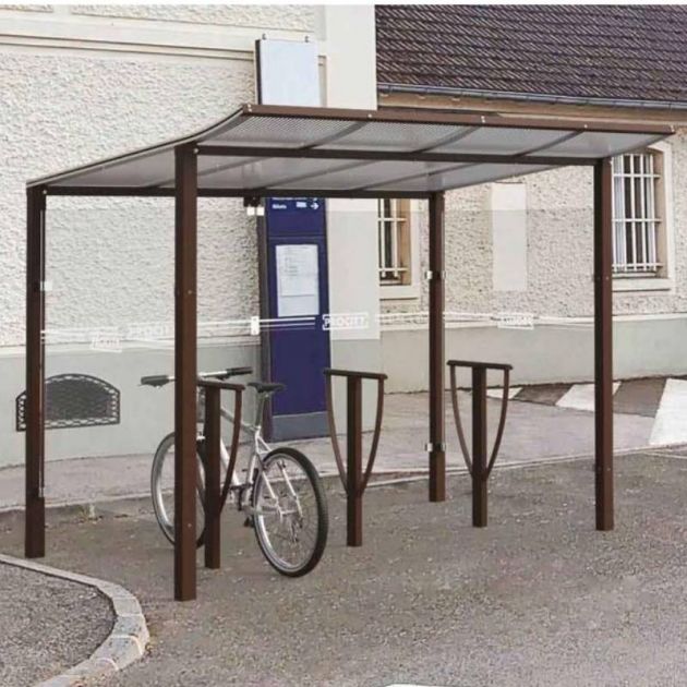 Abri vélos Modulo sur platines prodondeur 2000 mm