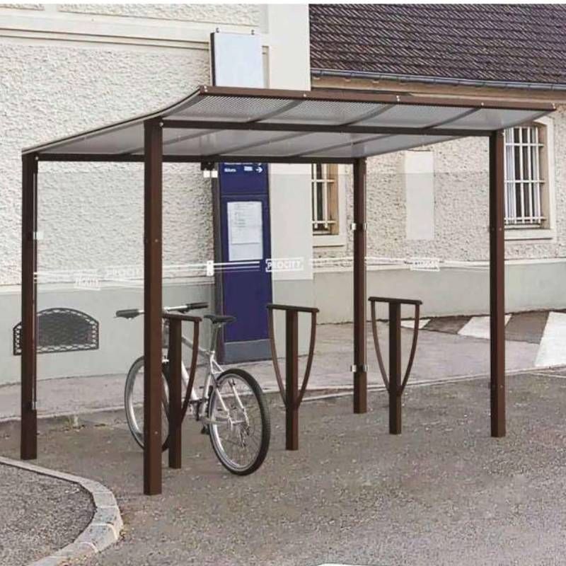 Abri vélos Modulo sur platines prodondeur 2000 mm