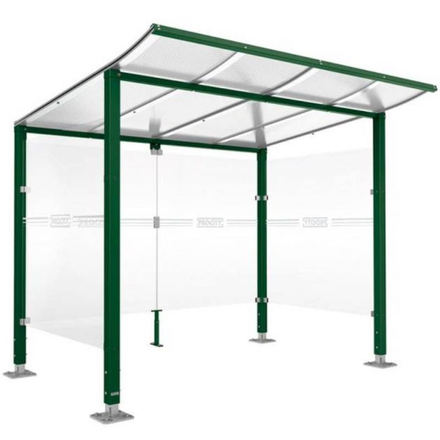 Abri vélos Modulo 2000 mm avec bardage vert