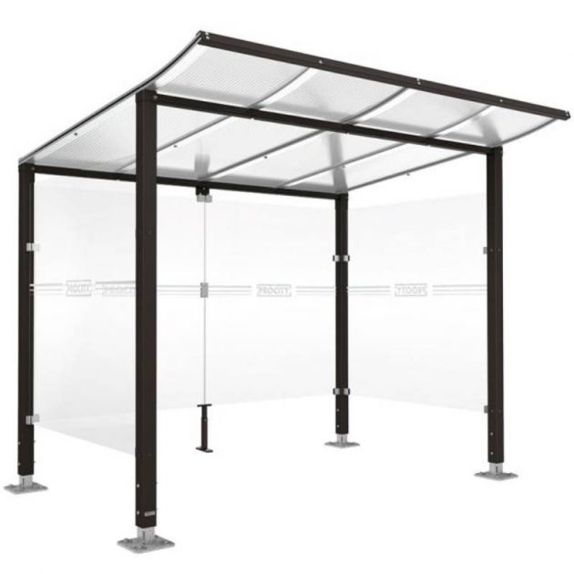 Abri vélos Modulo 2000 mm avec bardage noir