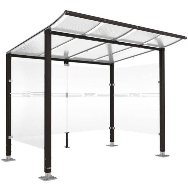 Abri vélos Modulo 2000 mm avec bardage noir