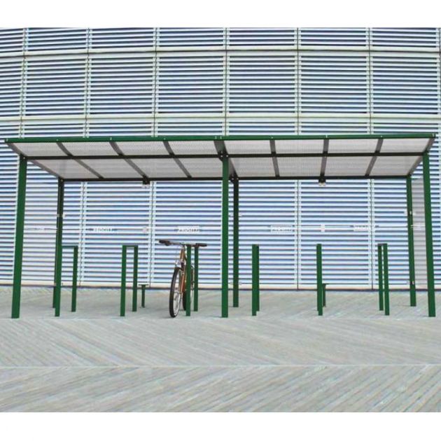 Extension abri vélo Modulo avec bardage