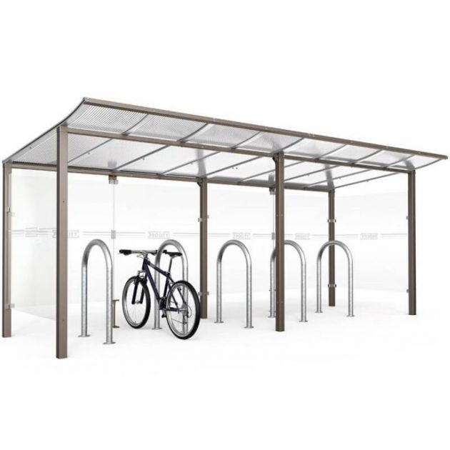 Extension abri vélo Modulo avec bardage