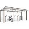 Extension abri vélo Modulo avec bardage
