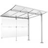 Extension abri vélo Modulo avec bardage gris