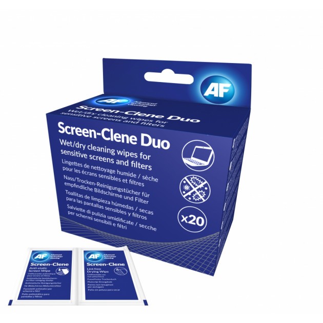 Lingettes duo screen clene duo