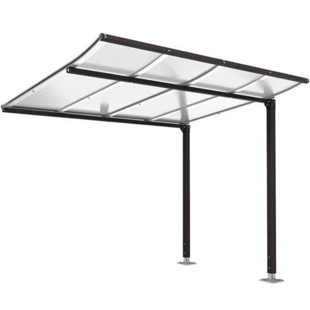 Extension abri vélo Modulo sans bardage noir