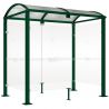 Abri fumeurs Voûte "M" Vert 2,5m