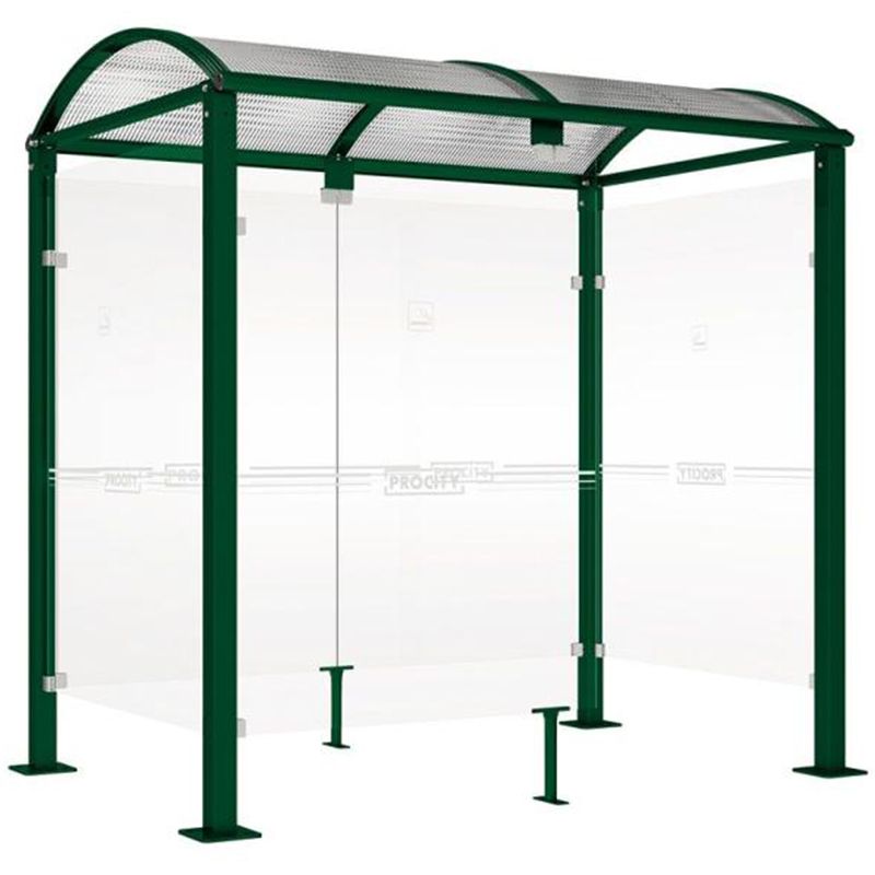 Abri fumeurs Voûte "M" Vert 2,5m