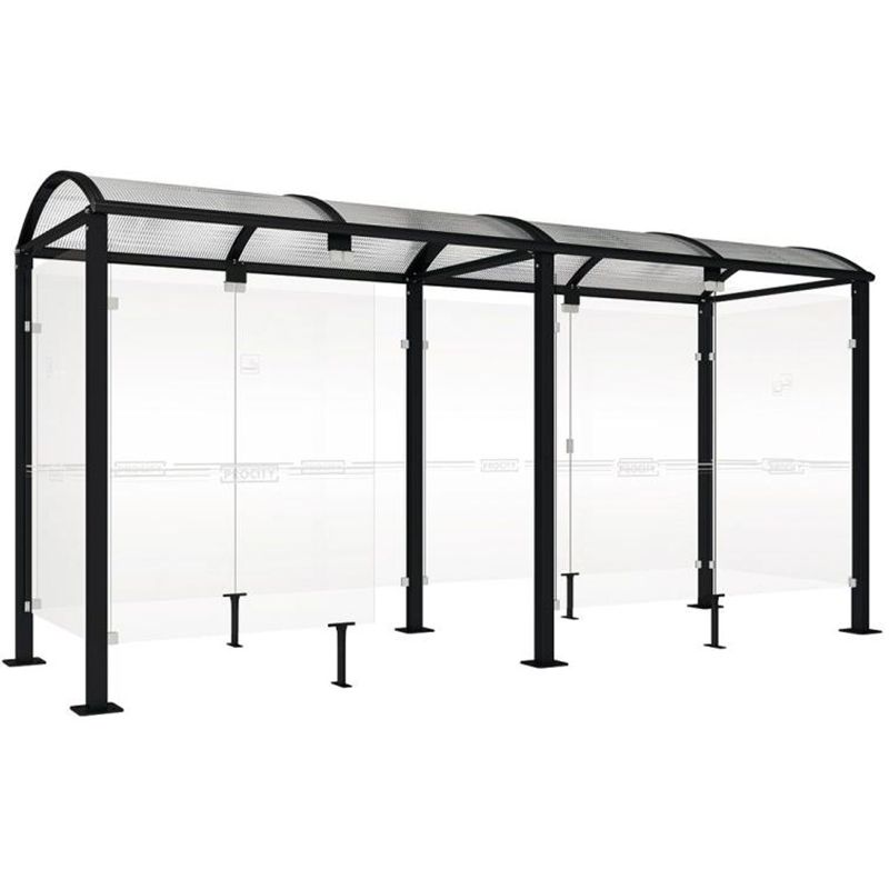 Abri fumeurs Voûte "M" Noir 5m