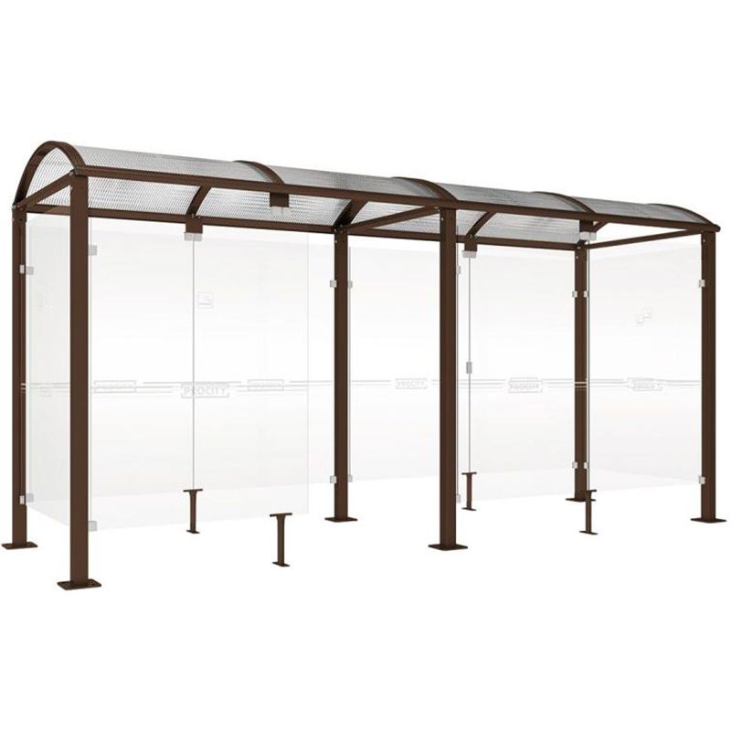 Abri fumeurs Voûte "M" Marron 5m