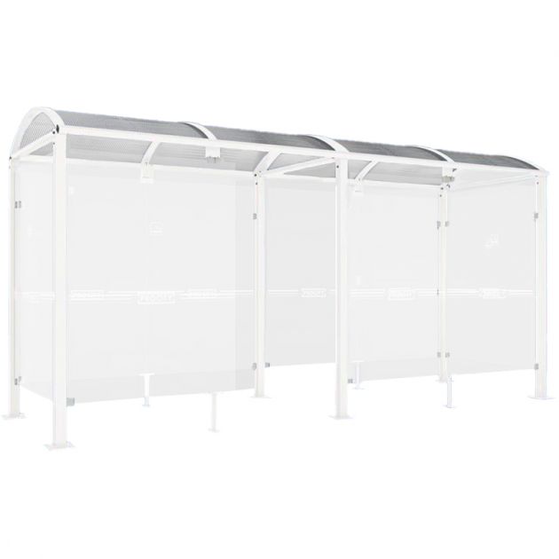 Abri fumeurs Voûte "M" Blanc 5m