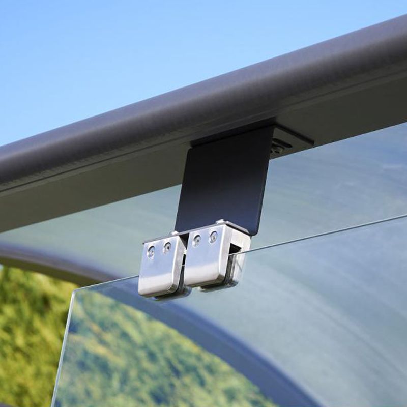 Abri fumeurs Voûte "M" Gris anthracite 2,5m