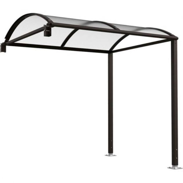 Extension abri velo 6 places en dôme noir