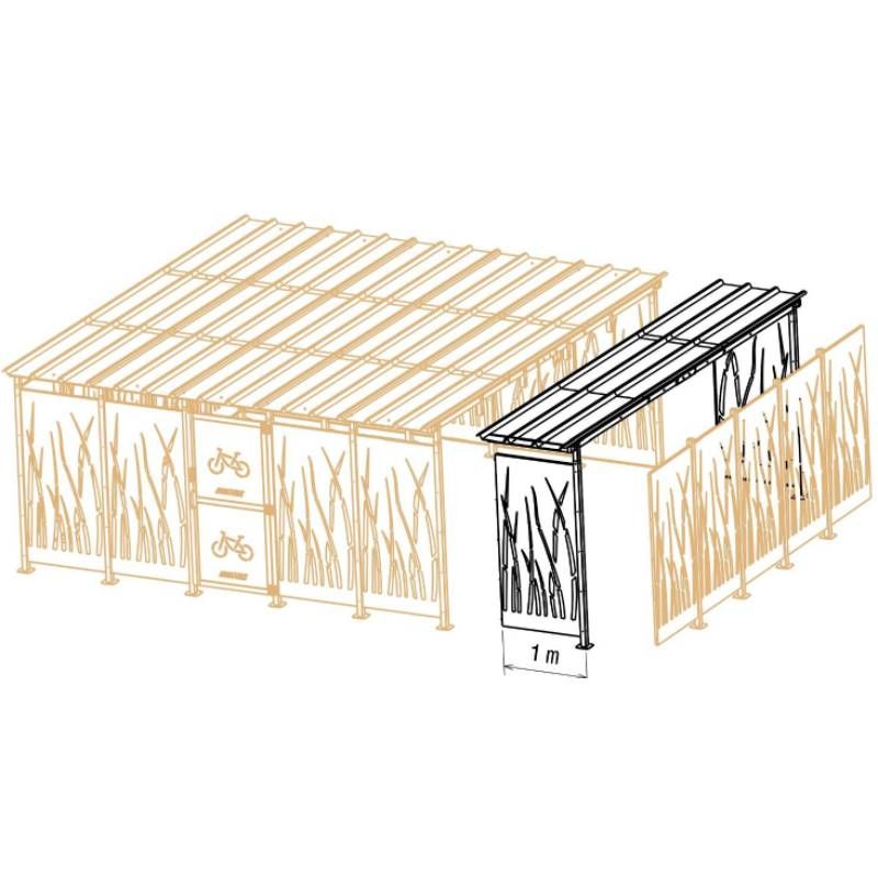 Extension abri velo securise cubique