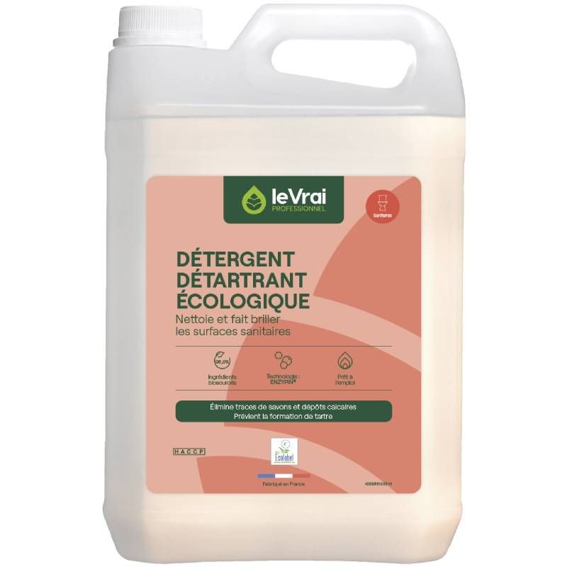 Nettoyant détartrant sanitaire le Vrai Professionnel 5L Nettoyant détartrant sanitaire le Vrai Professionnel 5L