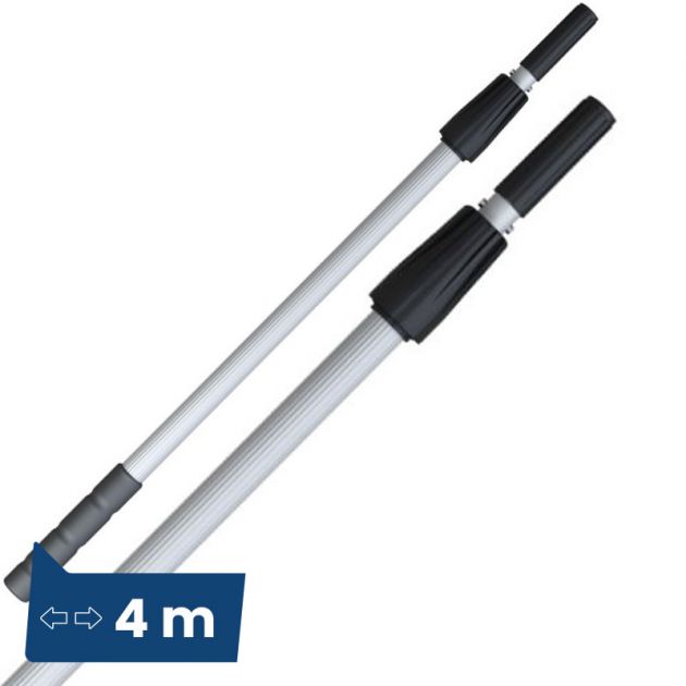 Perche téléscopique aluminium avec embout conique Pulex 4m