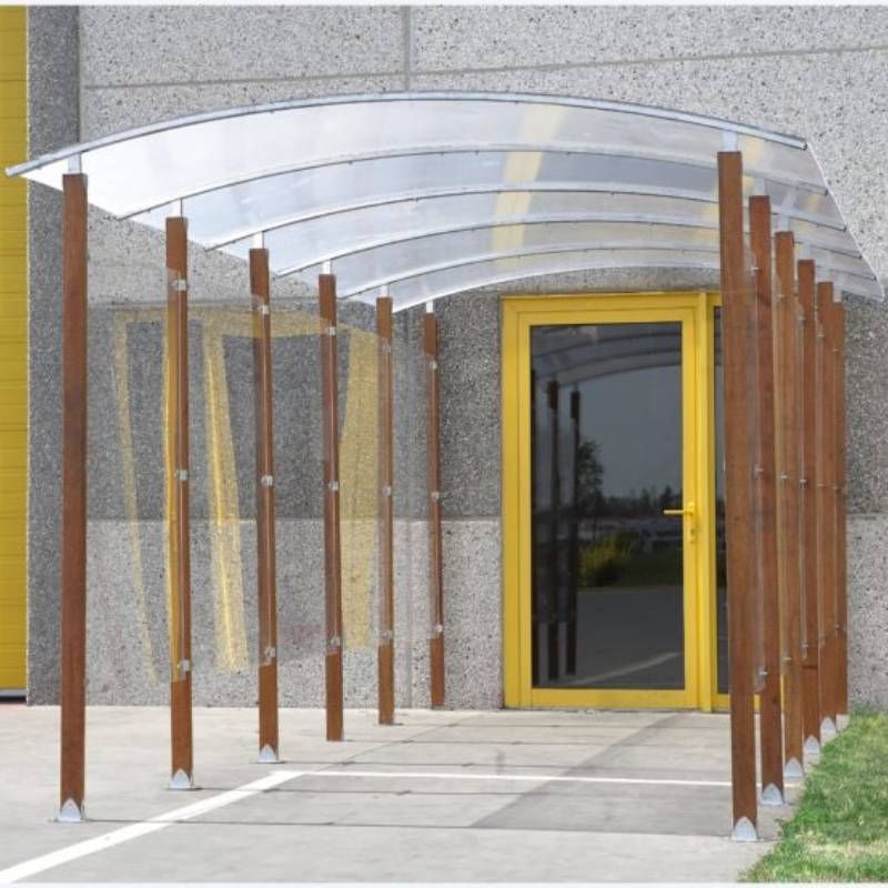 Abri fumeur bois couloir dôme 2,35 m