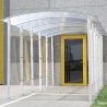 Extension abri fumeur en métal zingué couloir dôme 2,35 m