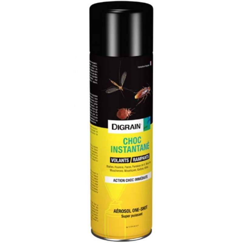 Insecticide rampants et volants instantané aérosol one shot 400 ml