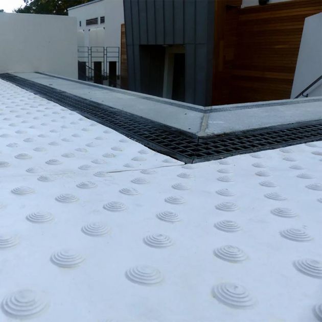 Bande podotactile extèrieure, résine méthacrylate, Adhésive