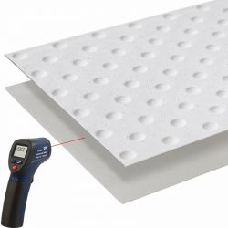 Bande podotactile extérieure, résine à chaud
