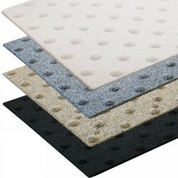 Bande podotactile extérieure, résine méthacrylate et granulats 40×60cm Adhésive x 5