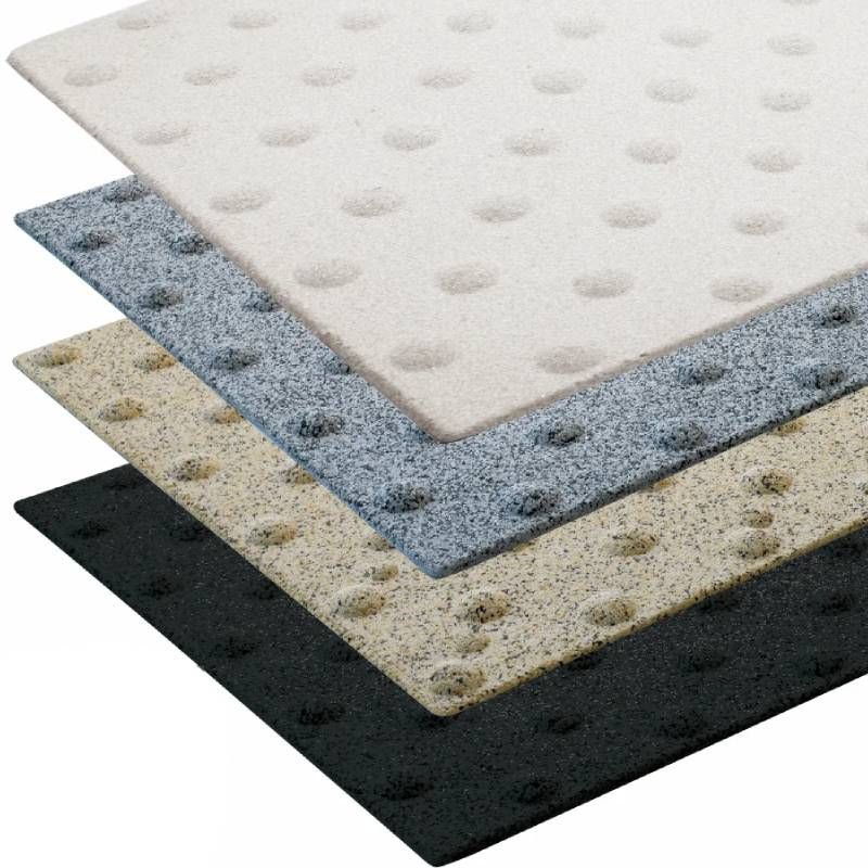 Bande podotactile extérieure, résine méthacrylate et granulats 40×60cm Adhésive x 5
