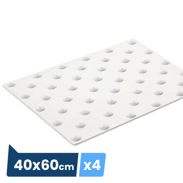 Bande podotactile extèrieure, résine méthacrylate, Adhésive blanc 40x60