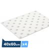Bande podotactile extèrieure, résine méthacrylate, Adhésive blanc 40x60
