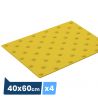 Bande podotactile extèrieure, résine méthacrylate, Adhésive