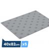 Bande podotactile extèrieure, résine méthacrylate, Adhésive gris 40x82