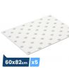 Bande podotactile extèrieure, résine méthacrylate, Adhésive blanc 60x82