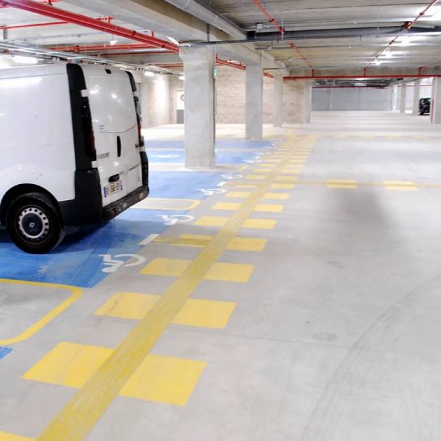 Bande d'Aide à l'Orientation intérieure, Résine polyuréthane (H5) 22 x 100cm Adhésive en jaune