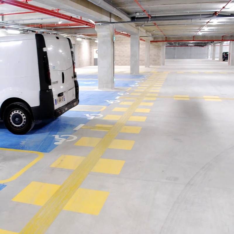 Bande d'Aide à l'Orientation intérieure, Résine polyuréthane (H5) 22 x 100cm Adhésive en jaune