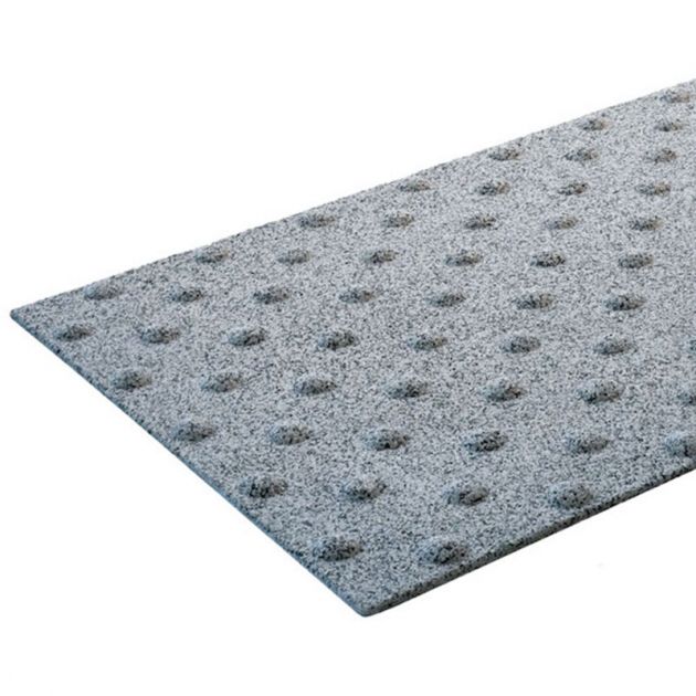 Bande podotactile extérieure, résine méthacrylate et granulats. 40×60cm A coller x 4 gris