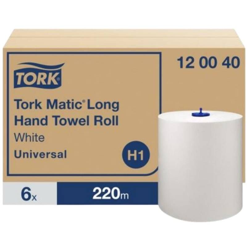 Rouleaux longs d'essuie-mains blancs H1