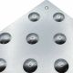 Bande podotactile inox à visser 41 x 60 cm lot de 4
