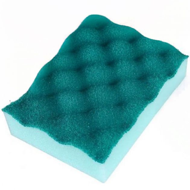 Éponge double face à récurer HACCP - lot de 5 vert