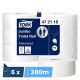 Papier toilette Jumbo Advanced 2 plis 380 m Tork - colis de 6 bobines