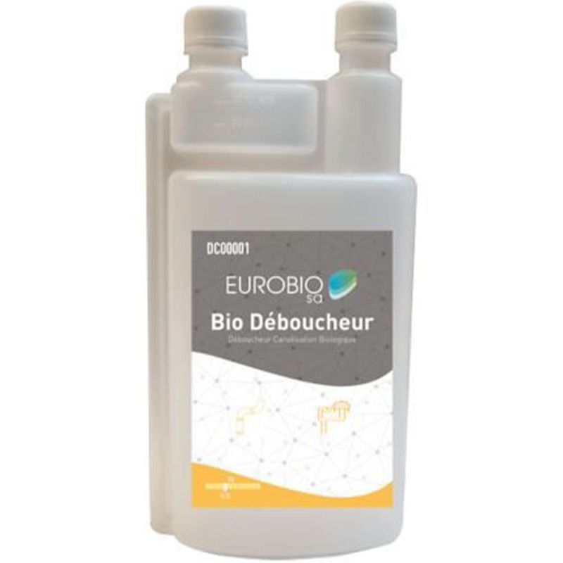 BIO DEBOUCHEUR (déboucheur biologique sans risque pour les utilisateurs) en 1L