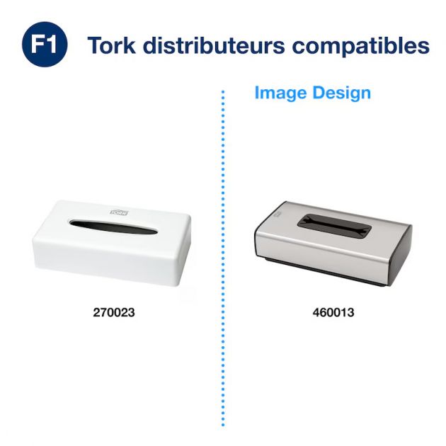 Boite de 100 mouchoirs papier Tork Premium distrib