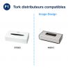 Boite de 100 mouchoirs papier Tork Premium distrib