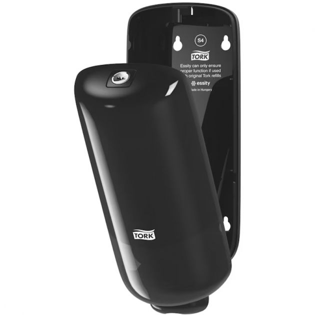 Distributeur savon mousse torknoir 1l elevations4 coté ouvert