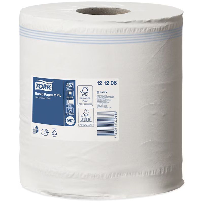 Essuie mains bobine​ dévidage central recyclé Tork M2