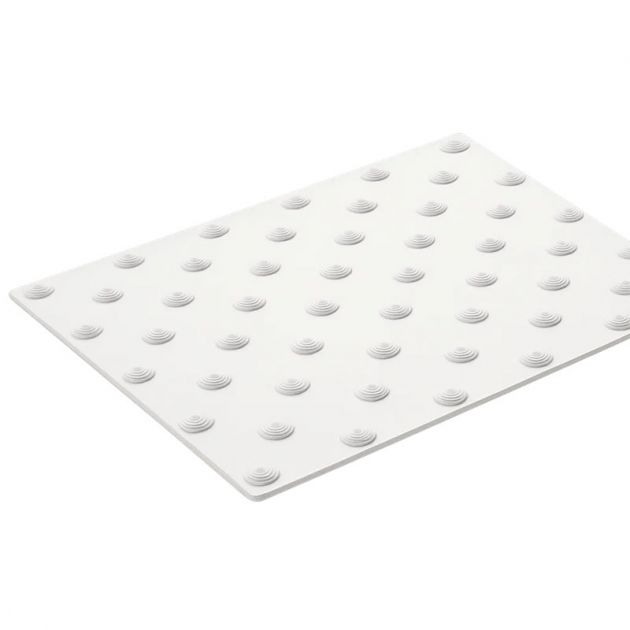 Bande podotactile extérieur à coller en résine blanc