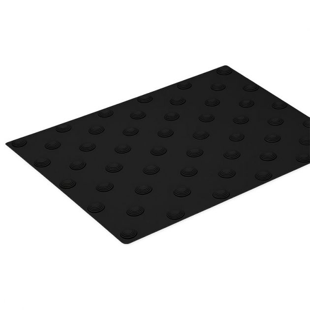 Bande podotactile extérieur à coller en résine noir