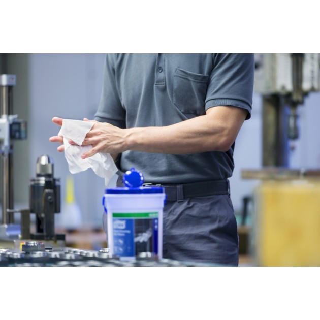 Lingettes Imprégnées blanches Tork - boîte de 58 lingettes