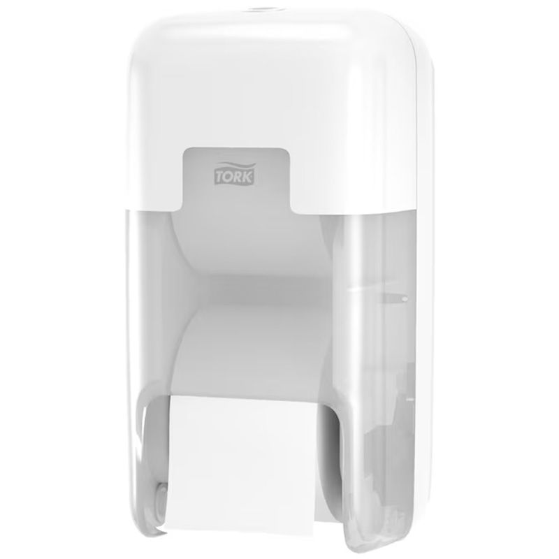 Distributeur Papier Toilette 2 Rouleaux sans mandrin T7 blanc
