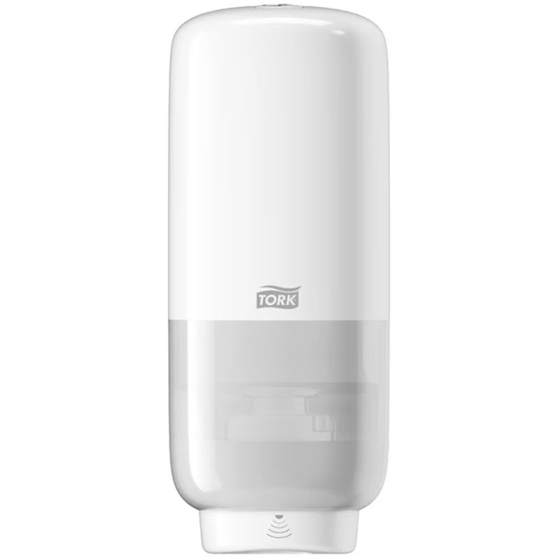 Distributeur savon mousse sensor s4 blanc face